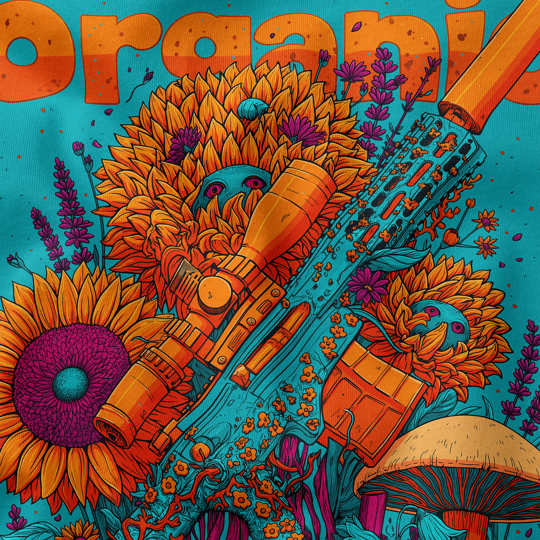 Organic Defense Tee - Abstract Tac