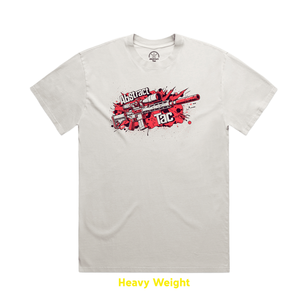 Red Shift Tee (Modern Fit | Heavy Weight) - Abstract Tac