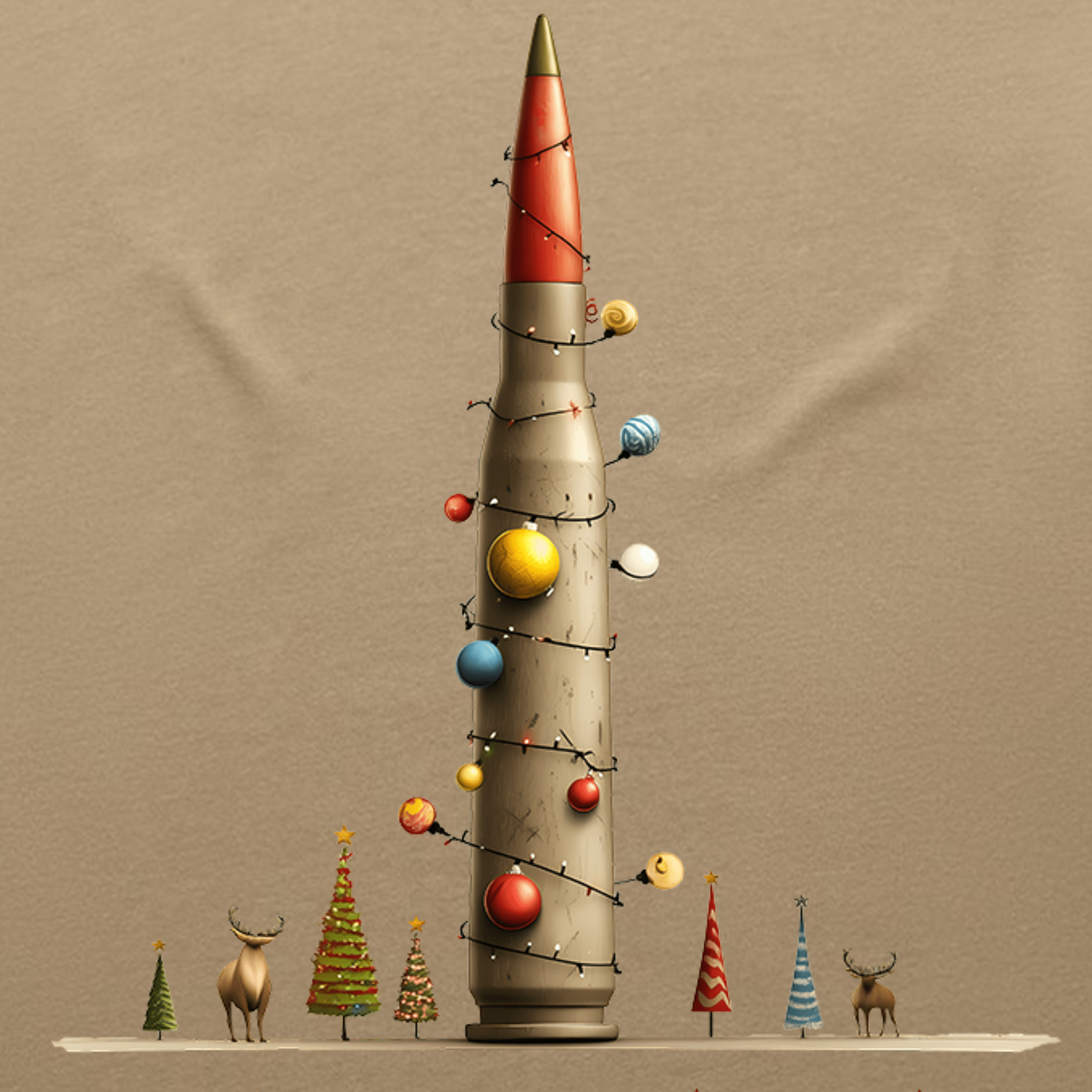 Tinsel Round Long Sleeve - Abstract Tac