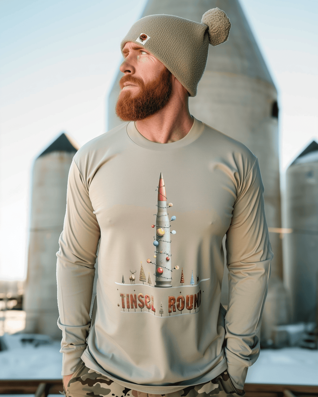 Tinsel Round Long Sleeve - Abstract Tac