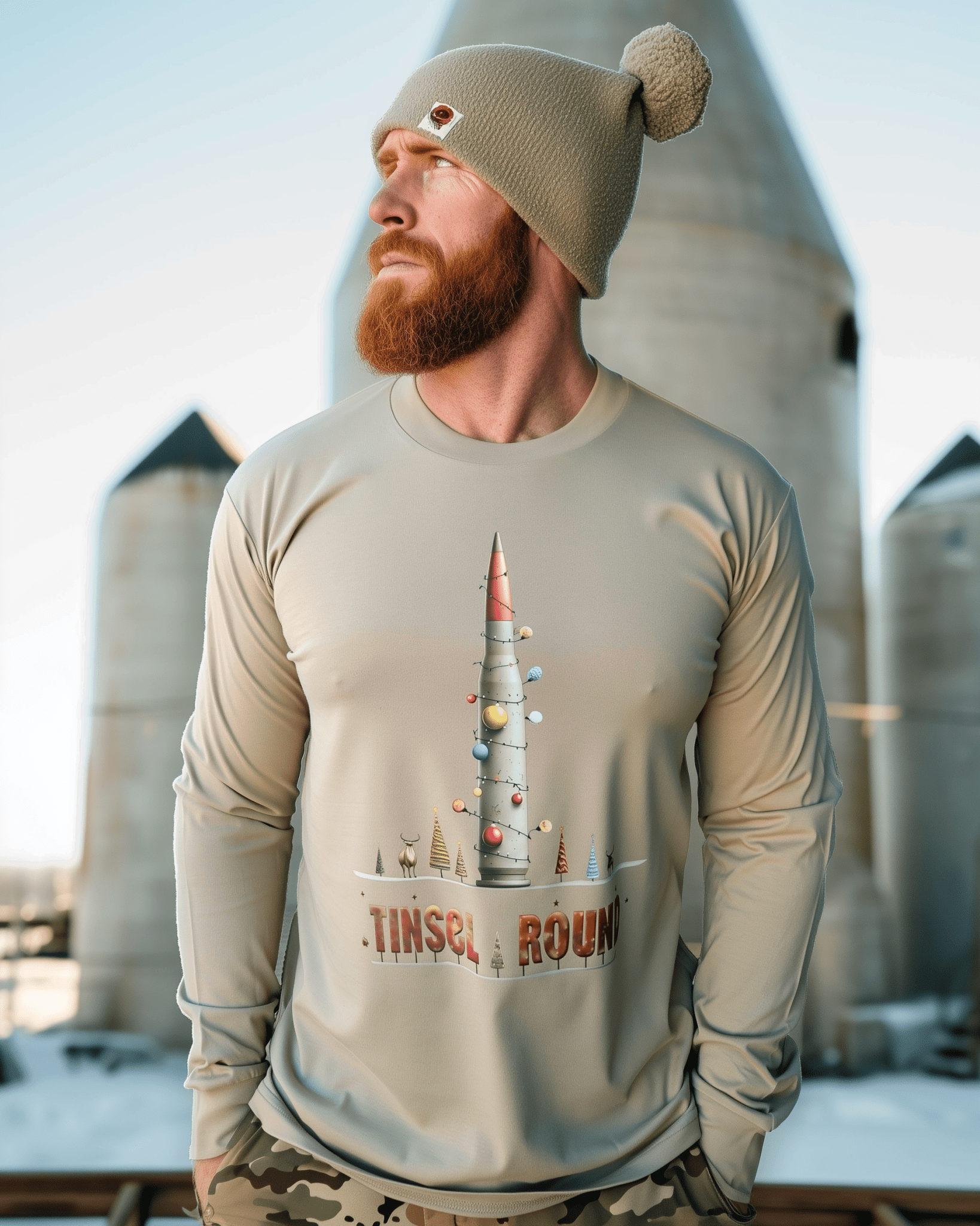 Tinsel Round Long Sleeve - Abstract Tac