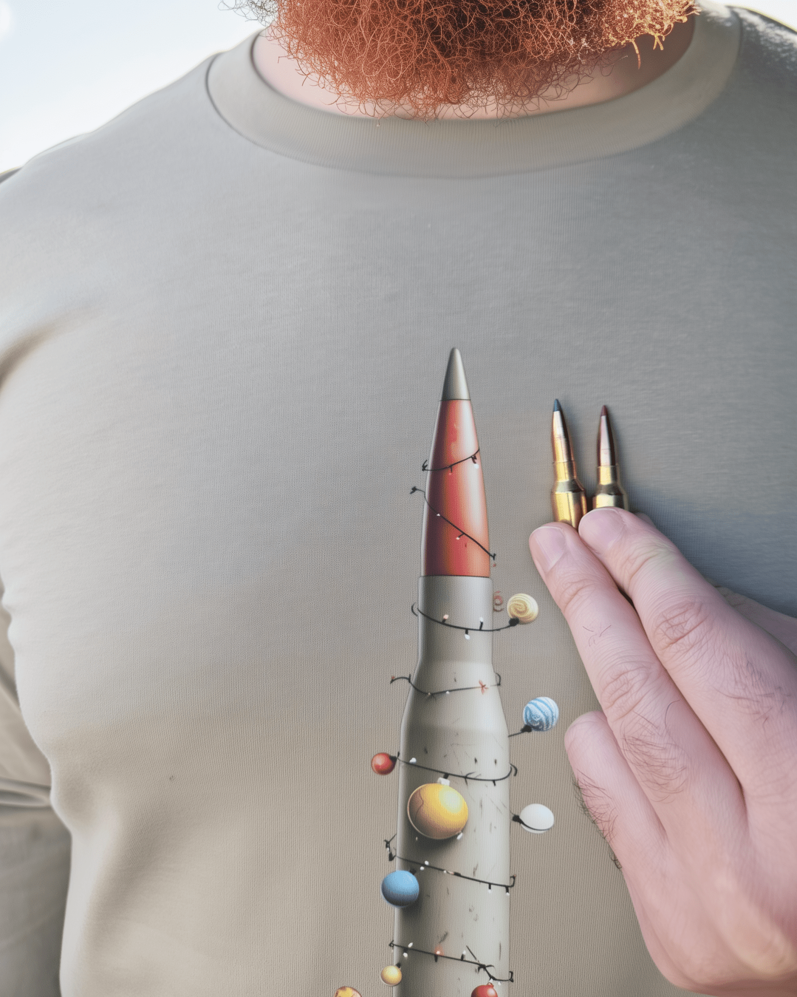 Tinsel Round Long Sleeve - Abstract Tac